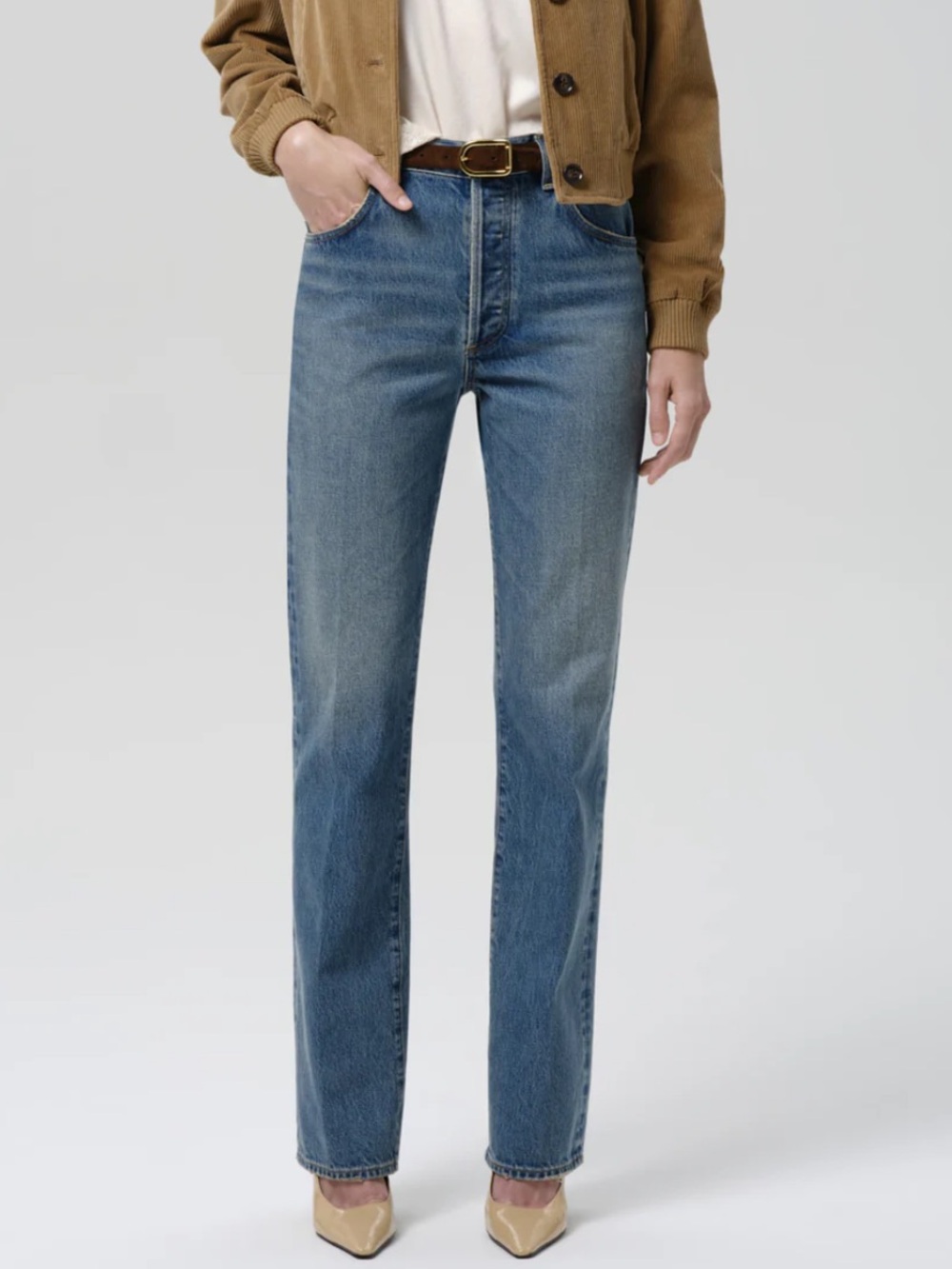Citizens of Humanity 90s French High Rise Straight Jeans 31 Dirty Martini NWT